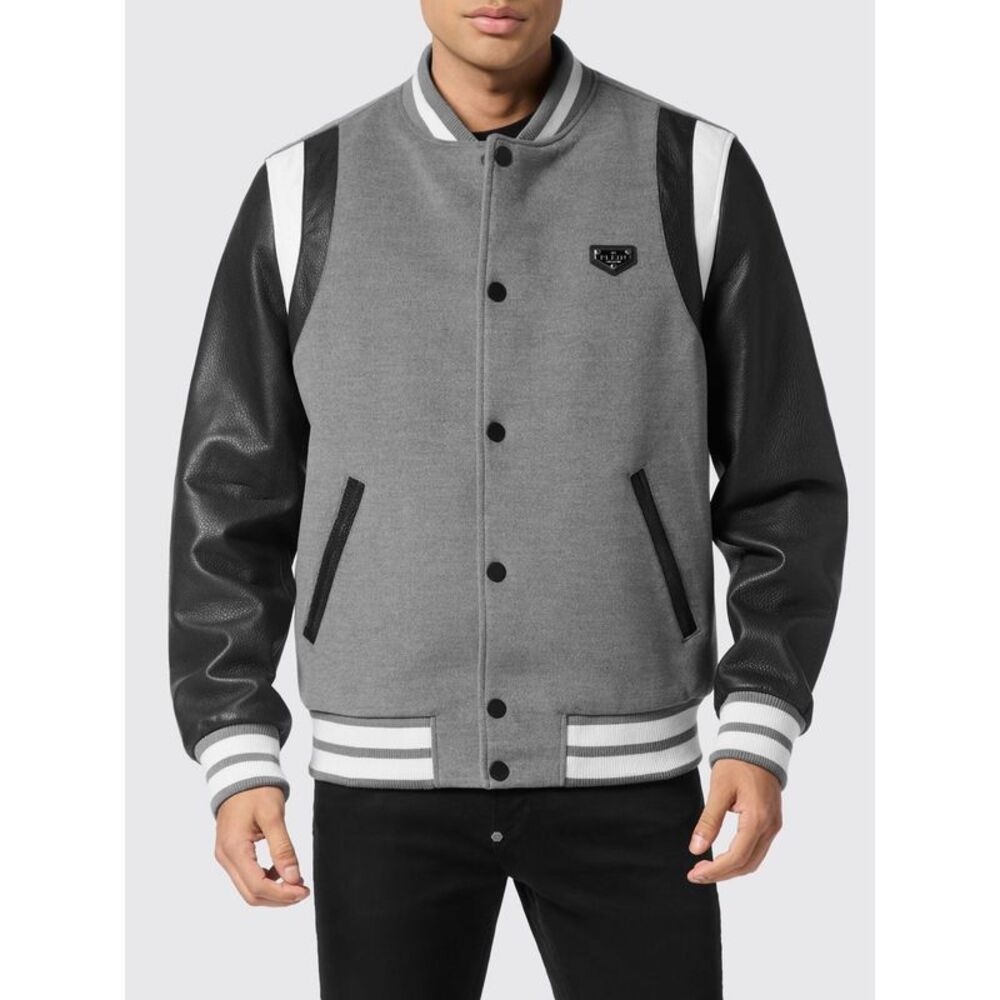 Philipp Plein Jacket Men Grey